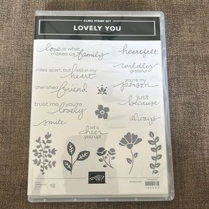 Stampin Up! Lovely You Cling Stamp Set